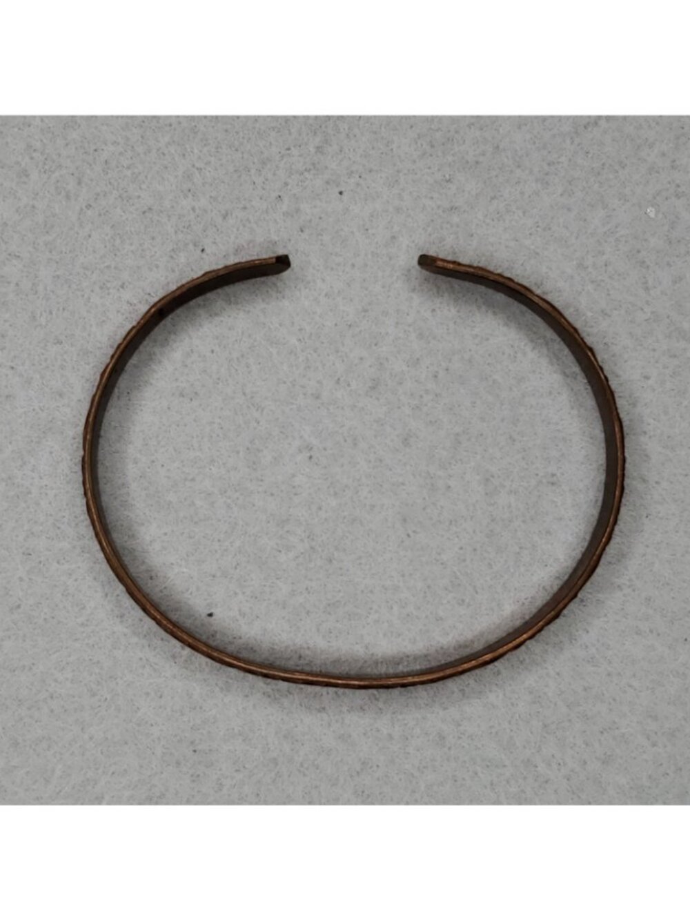 Vintage Copper Bracelet Etched Cuff .25" X 7.5" - Picture 5 of 8